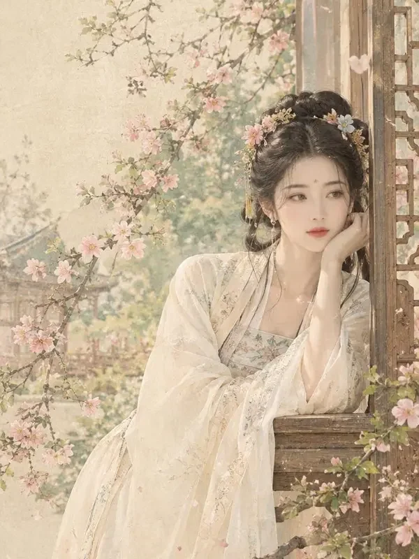 短剧《春闺梦里人》封面，古装宫廷题材，一梦春闺，醒来已是他人妇